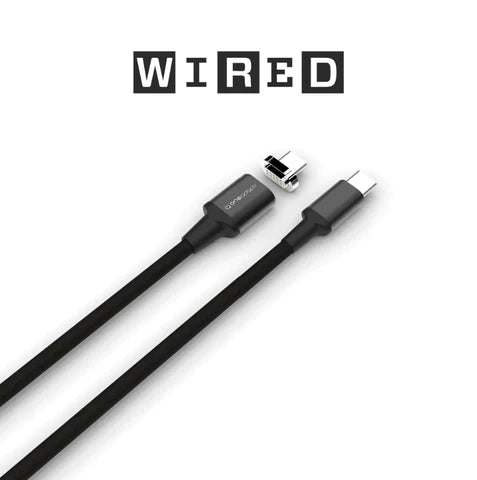 WIRED picks EVRI magnetic tip USB C to C cable as best USB Cable!