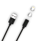 EVRI Magnetic Tip USB Cable (Apple Lightning and Micro USB Tips)