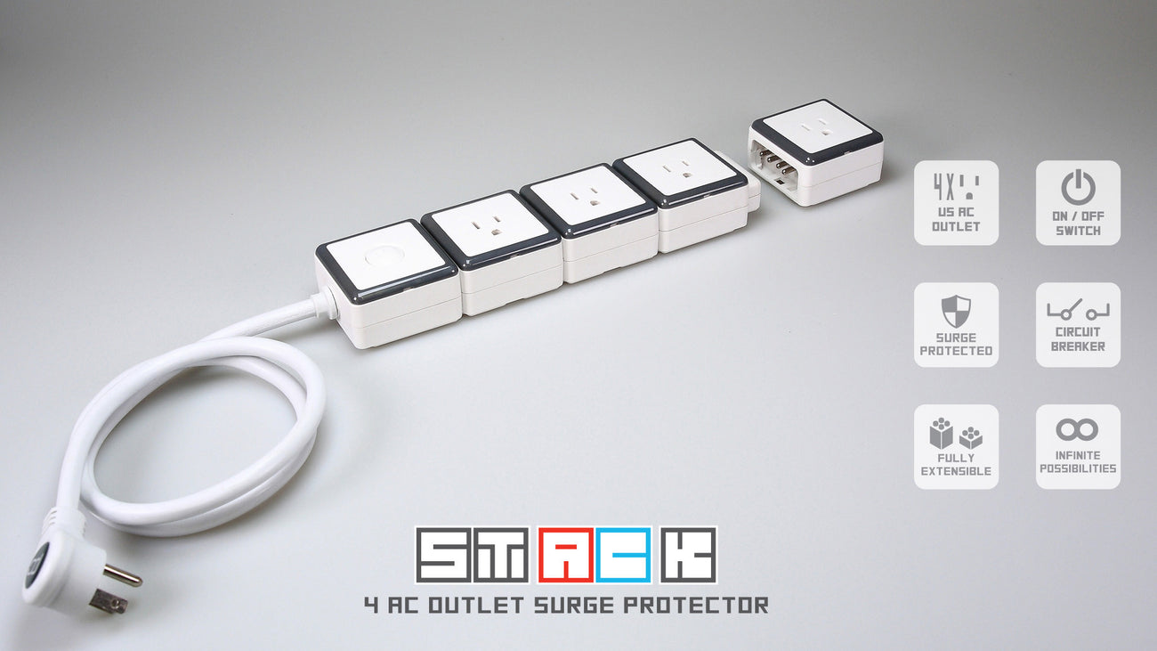 Stack Outlet STACK 4 US AC Outlet Surge Protector